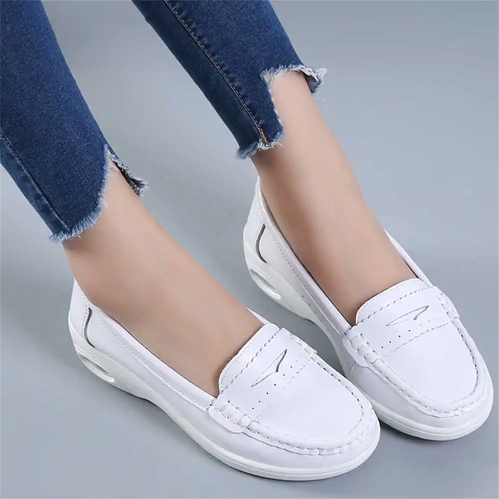 Wedding Supply Store Canada - Thick Sole Slipon White Trainers For