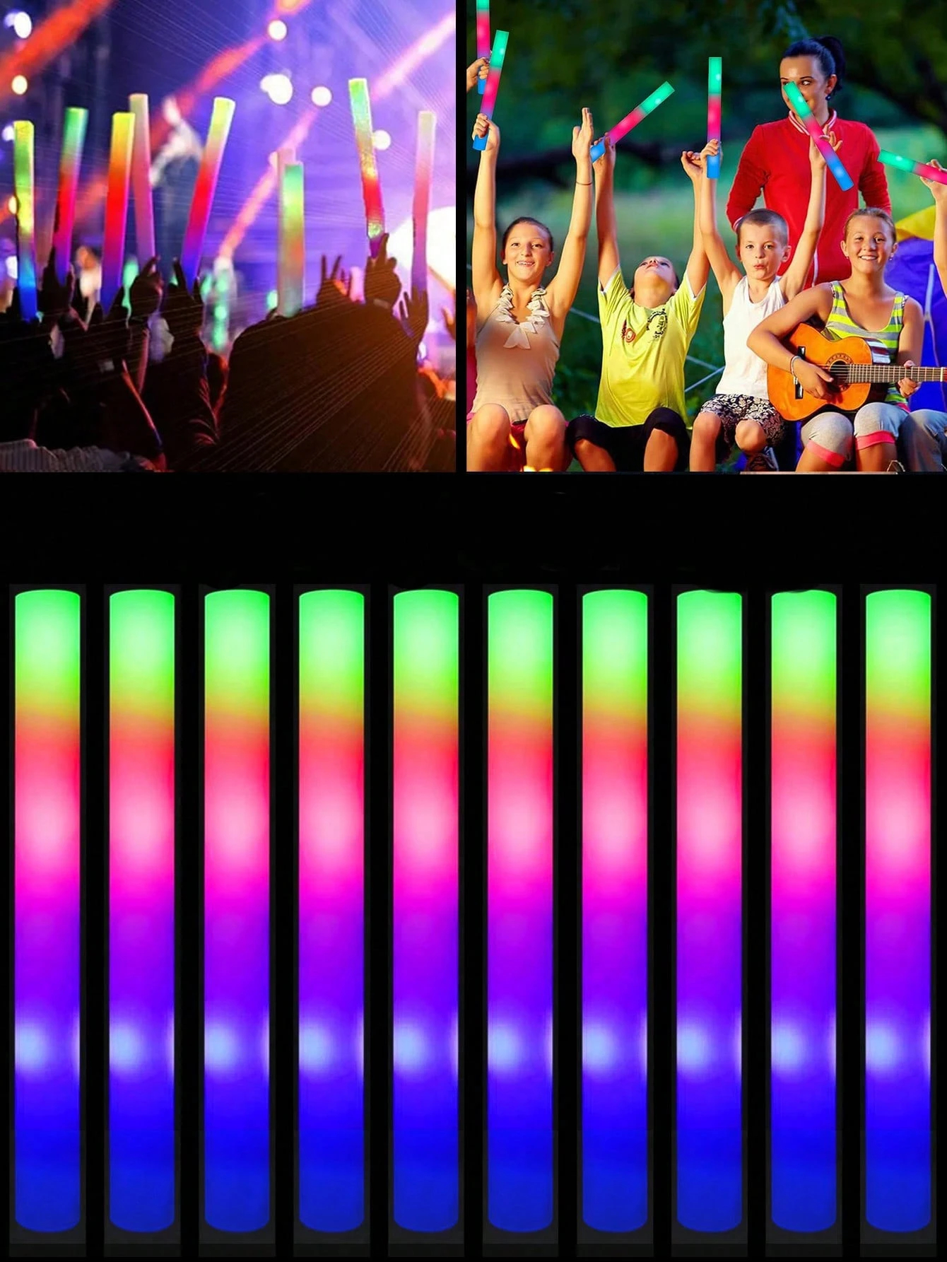 Wedding Supply In Bulk - 36 Foam Glow Sticks in Bulk,