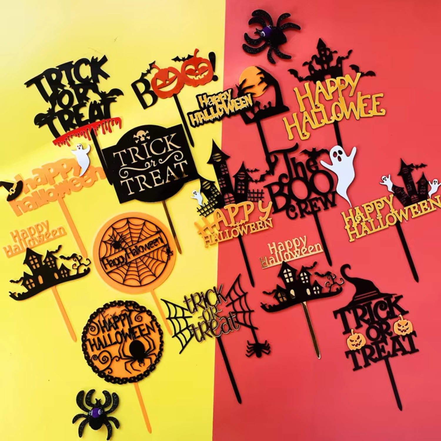 Wedding Supply Factory - Happy Halloween Acrylic Cake Toppers Factory