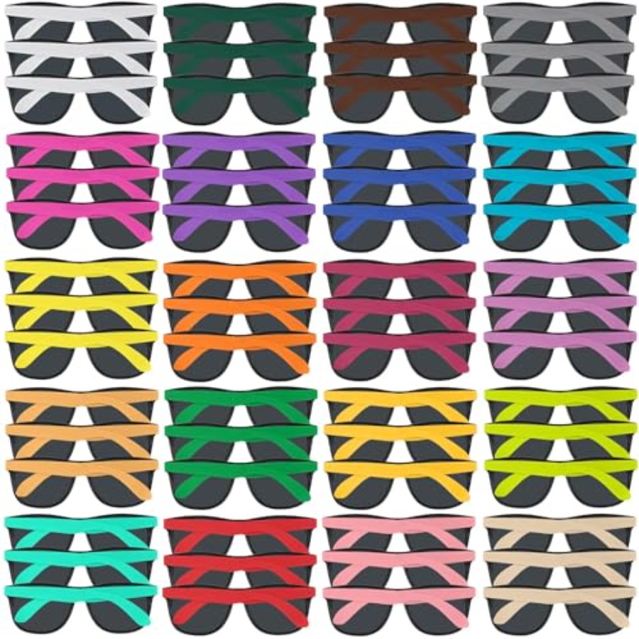 100 Pack Neon Color Sunglasses - Wedding Supply In Bulk 리뷰 및 가격
