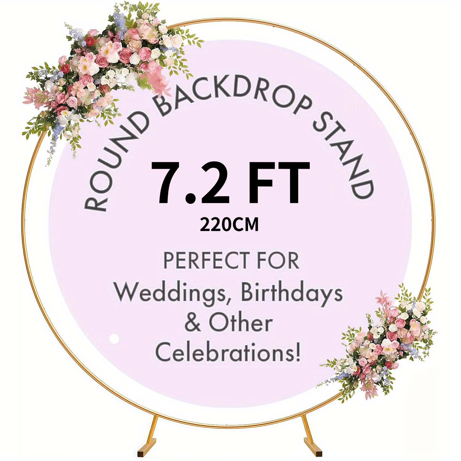 5.9-6.6-7FT Metal Circular Bal - Wedding Balloon Arch 리뷰 및 가격