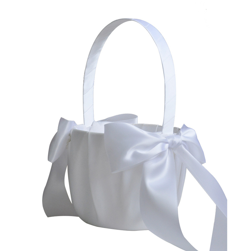 White Flower Girls Basket Pear - Wedding Hampers 리뷰 및 가격
