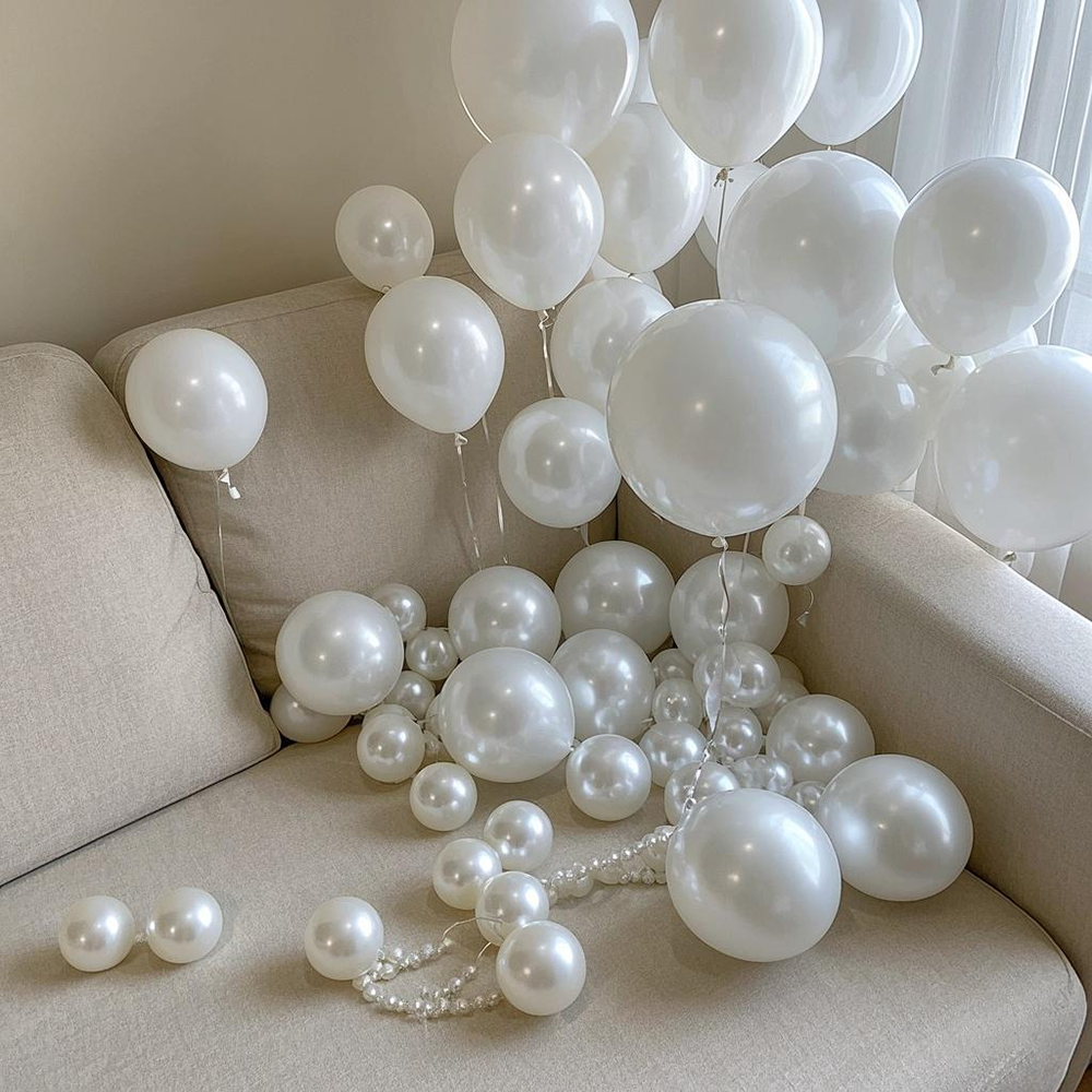 5/10/12inch Pearl White Balloo - Wedding Supply Wholesale 리뷰 및 가격