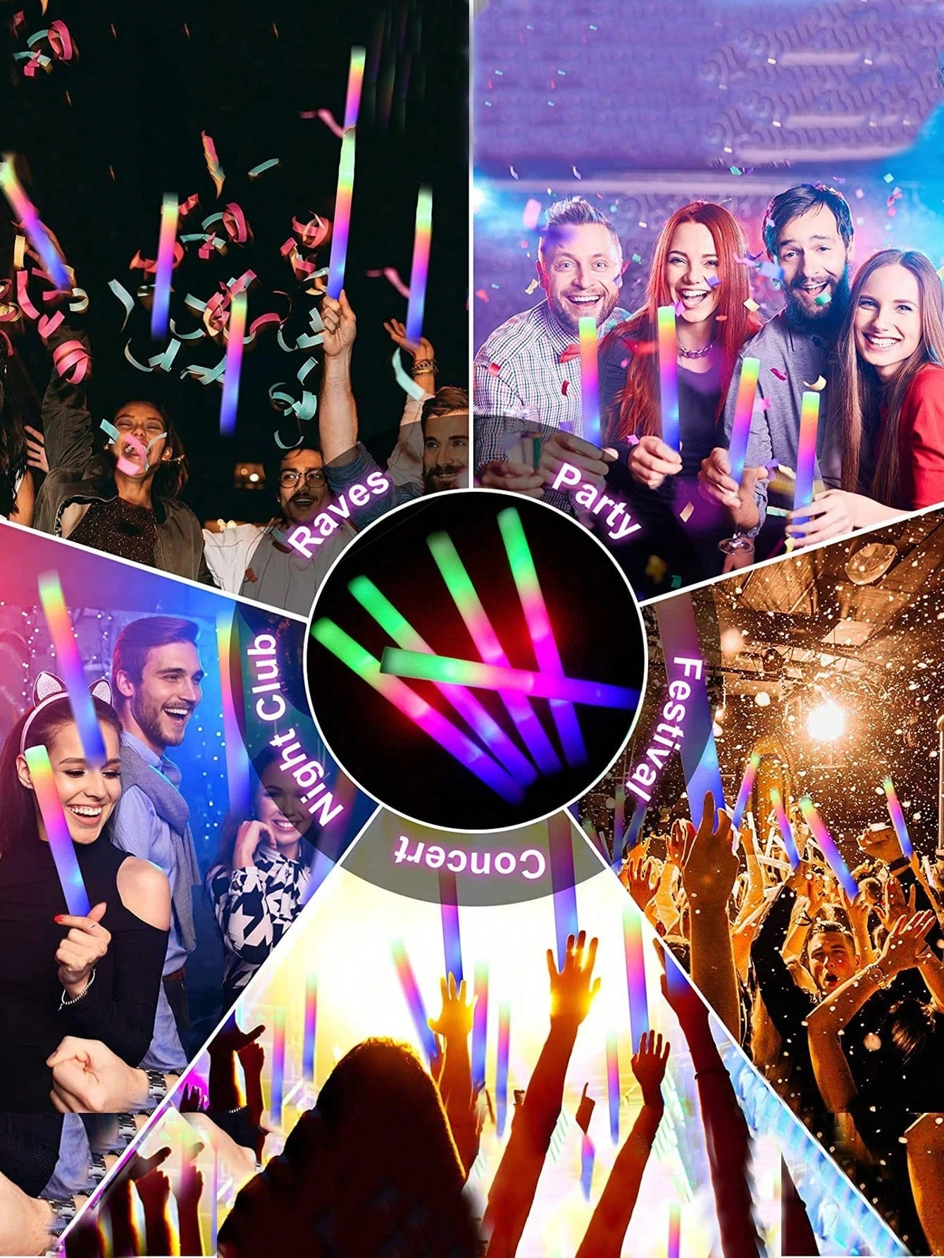 36 Foam Glow Sticks in Bulk, 3 - Wedding Supply In Bulk 리뷰 및 가격