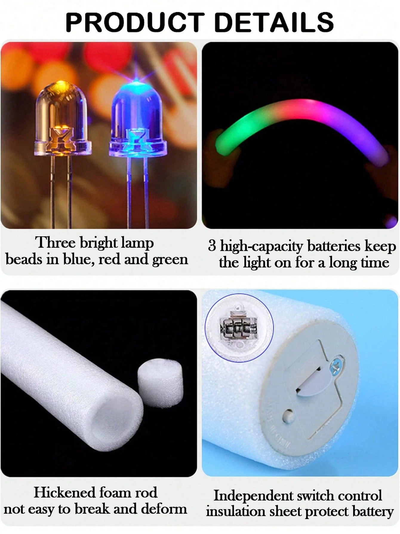 36 Foam Glow Sticks in Bulk, 3 - Wedding Supply In Bulk 리뷰 및 가격
