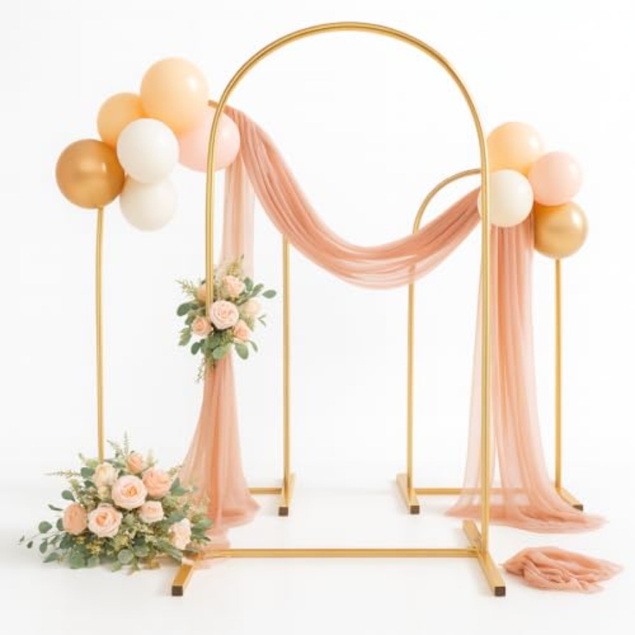 Metal Arch Backdrop Stand Set  - Wedding Balloon Arch 리뷰 및 가격