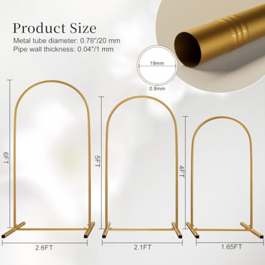 Metal Arch Backdrop Stand Set  - Wedding Balloon Arch 리뷰 및 가격