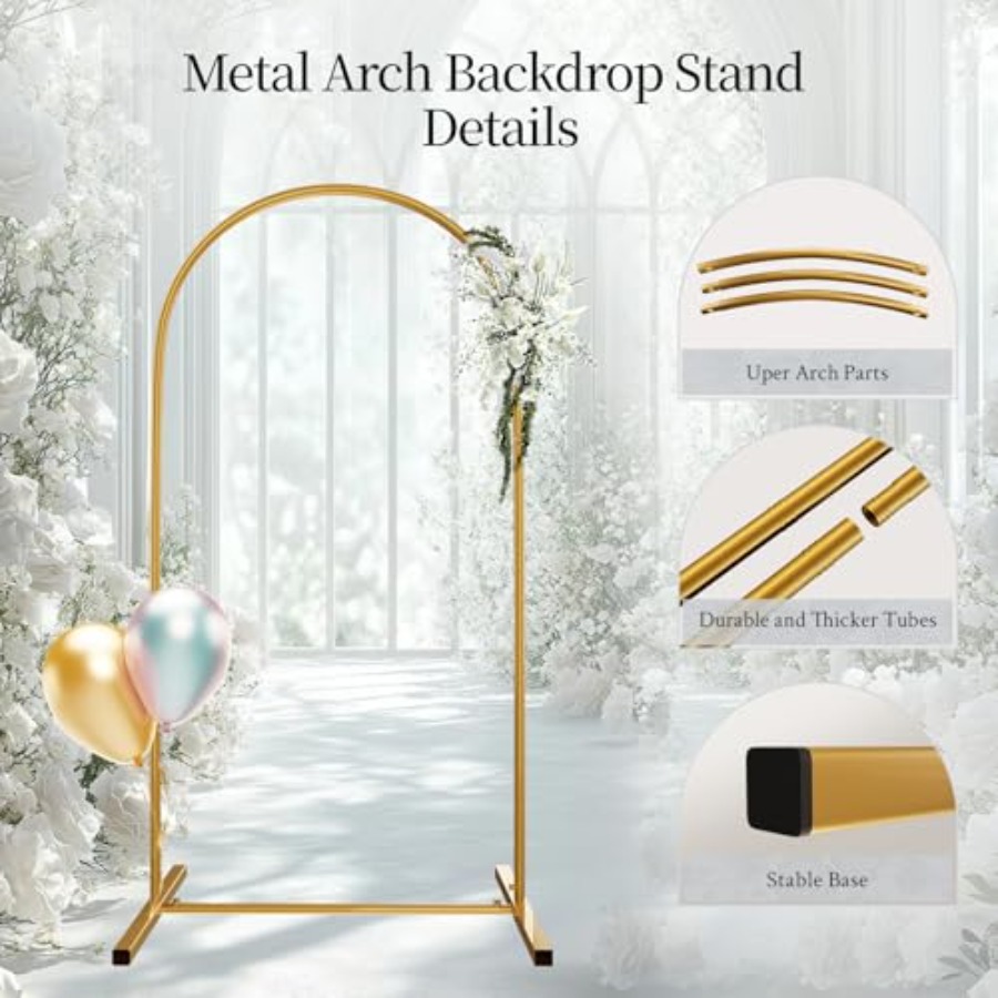 Metal Arch Backdrop Stand Set  - Wedding Balloon Arch 리뷰 및 가격
