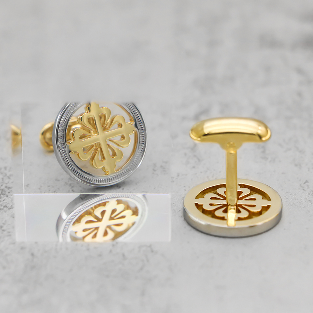 Luxury Iris Flower Cufflinks H - Wedding Supply Factory 리뷰 및 가격