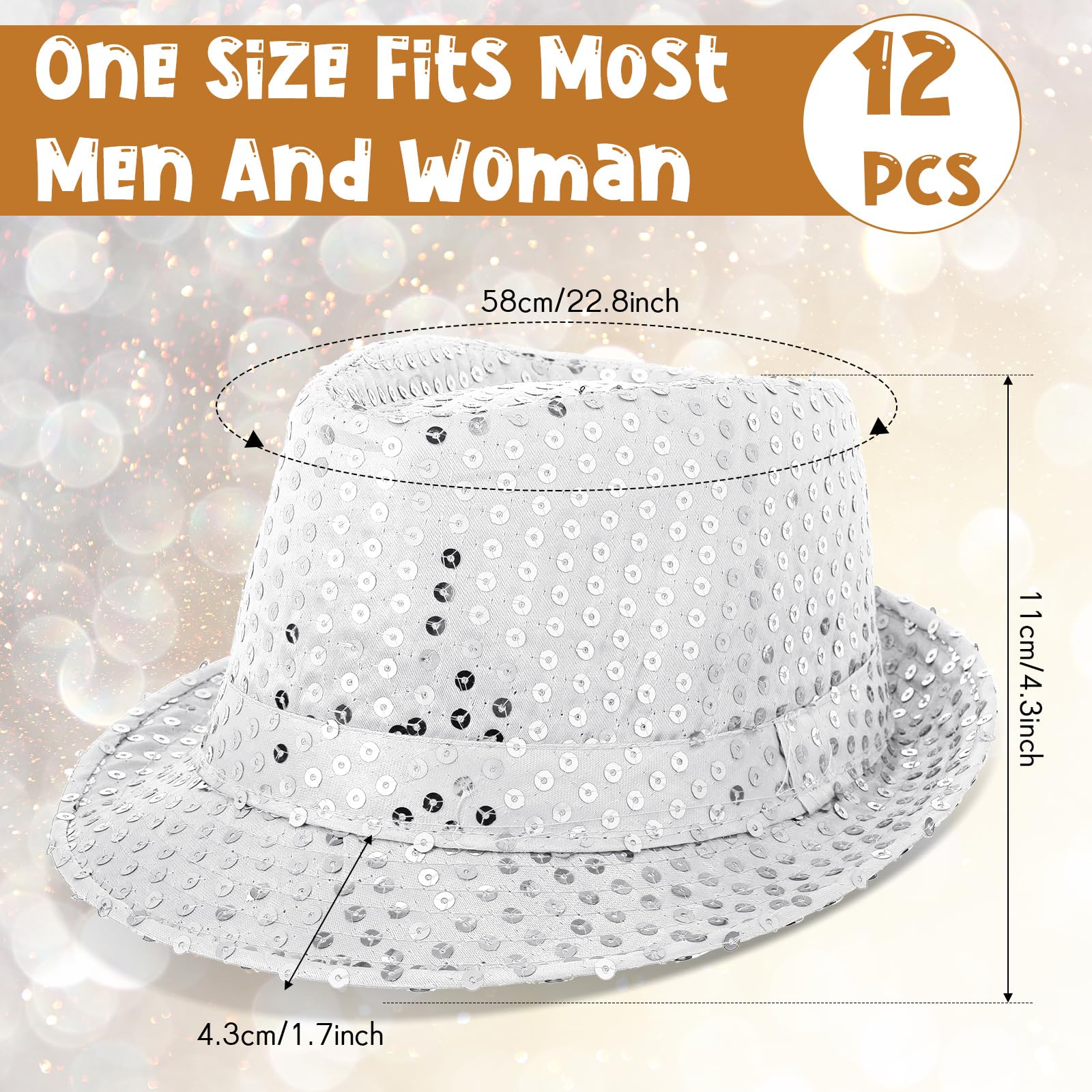 12-36Pcs Sequin Hats Bulk Glit - Wedding Supply In Bulk 리뷰 및 가격