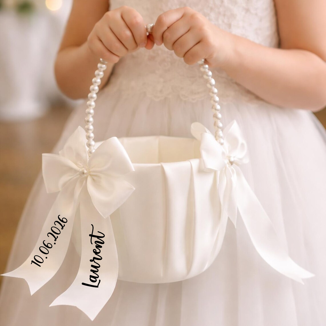 Custom Name Flower Girl Basket - Wedding Hampers 리뷰 및 가격