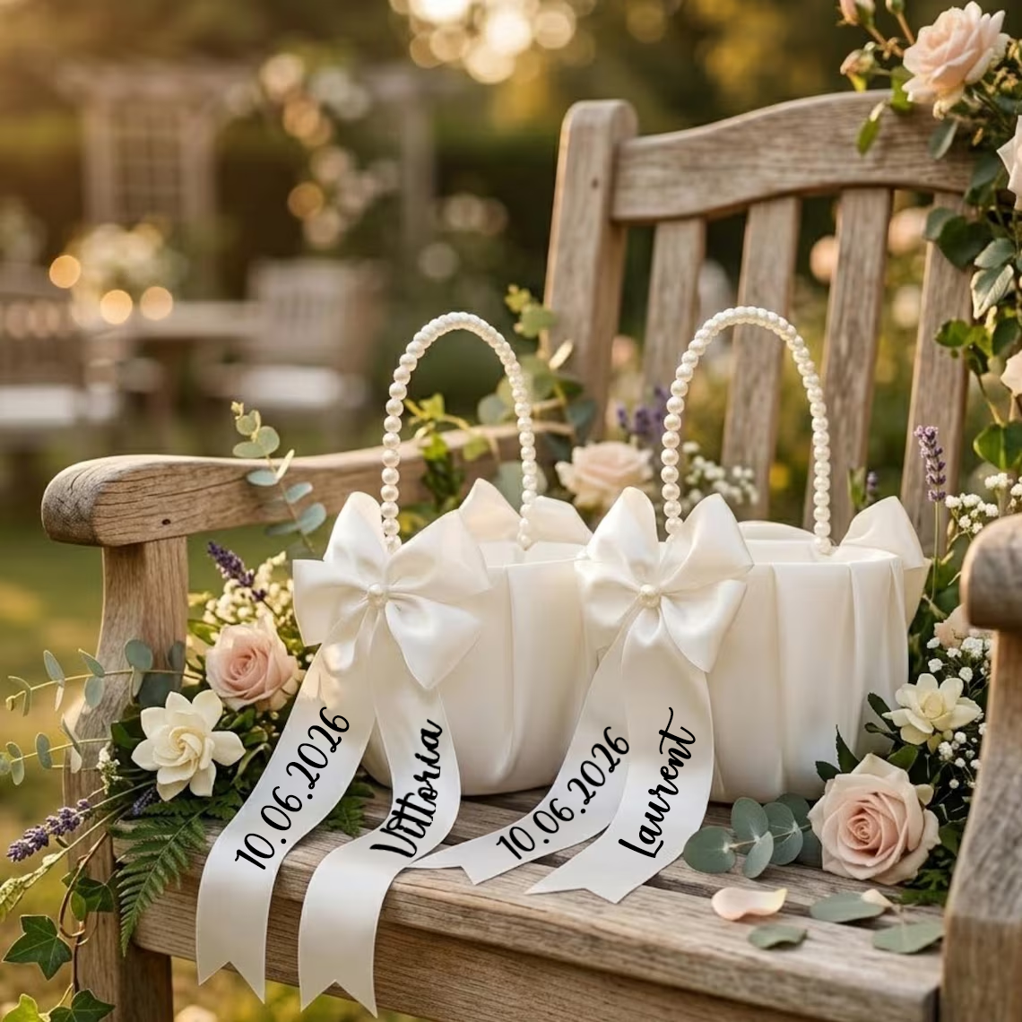 Custom Name Flower Girl Basket - Wedding Hampers 리뷰 및 가격