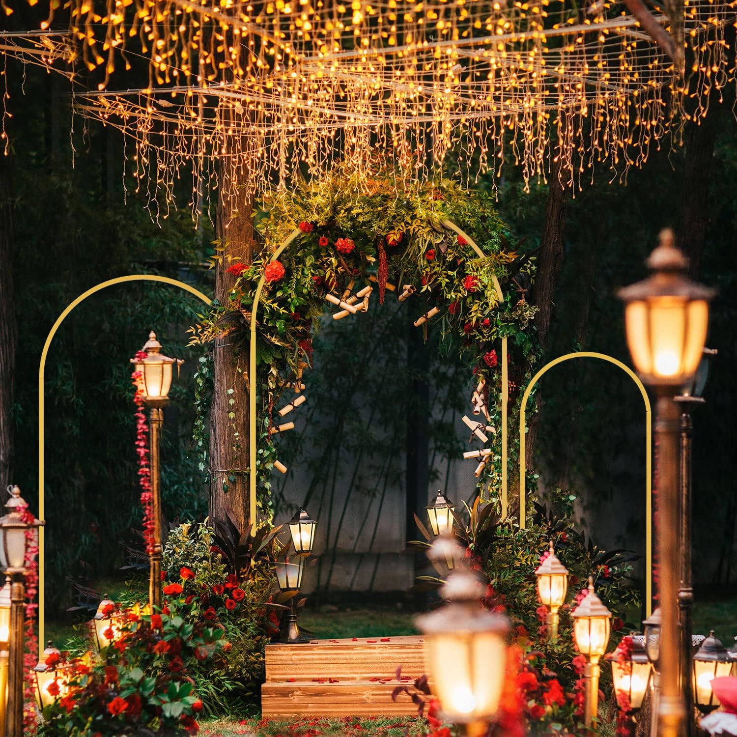 1pc Gold Metal Arch Backdrop S - Wedding Balloon Arch 리뷰 및 가격