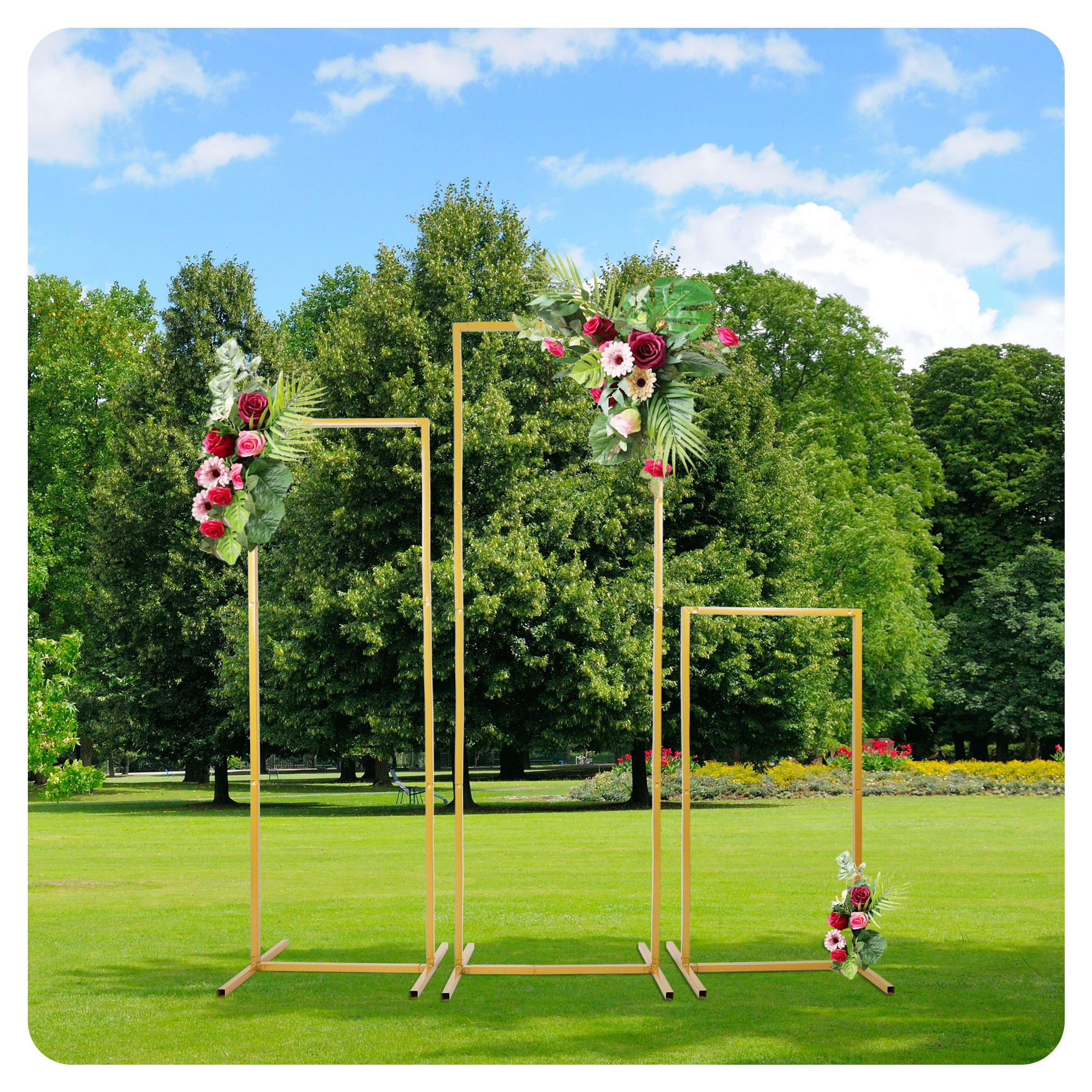 Wedding Arch Metal Iron Backdr - Wedding Balloon Arch 리뷰 및 가격