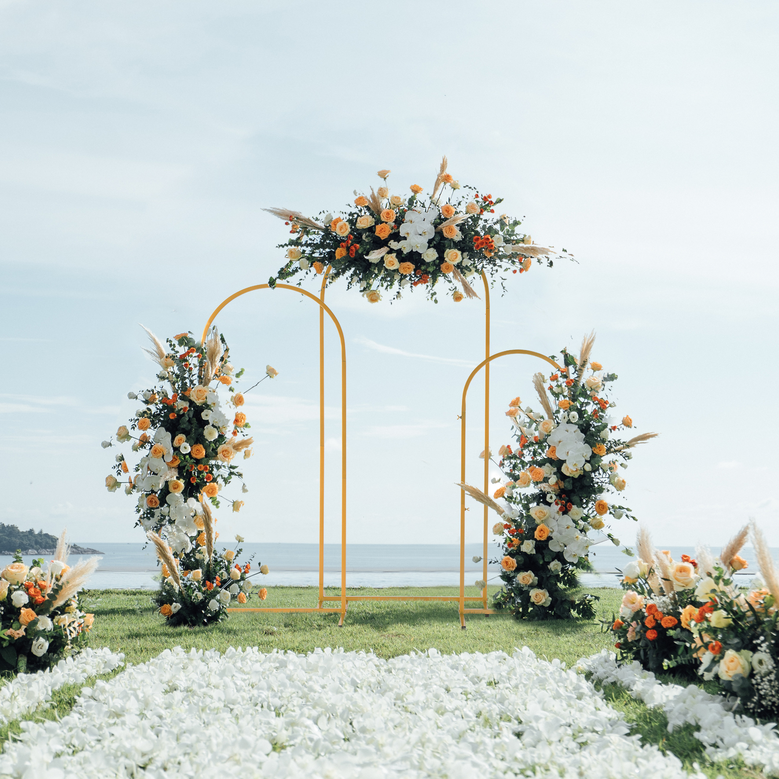 Golden metal balloon arch brac - Wedding Balloon Arch 리뷰 및 가격