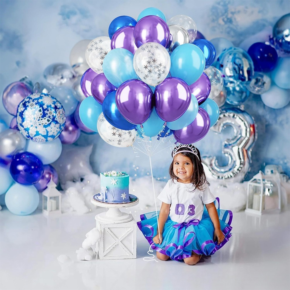 Winter Wonderland Snowflake Ba - Wedding Balloon Arch 리뷰 및 가격