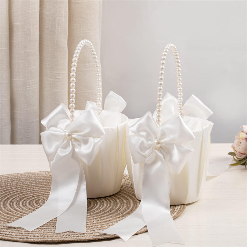 1-2pcs Pearl Handle Flower Bas - Wedding Hampers 리뷰 및 가격