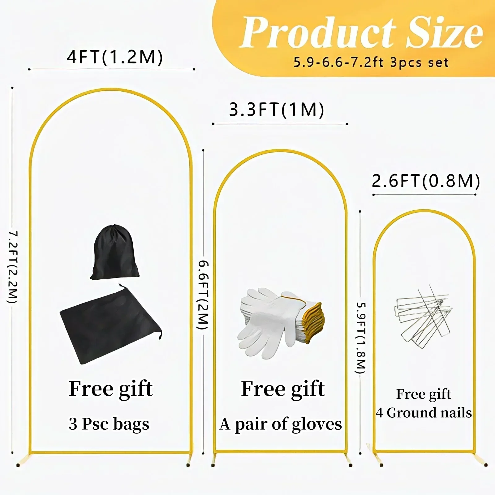 EU Warehouse Gold Metal Balloo - Wedding Balloon Arch 리뷰 및 가격
