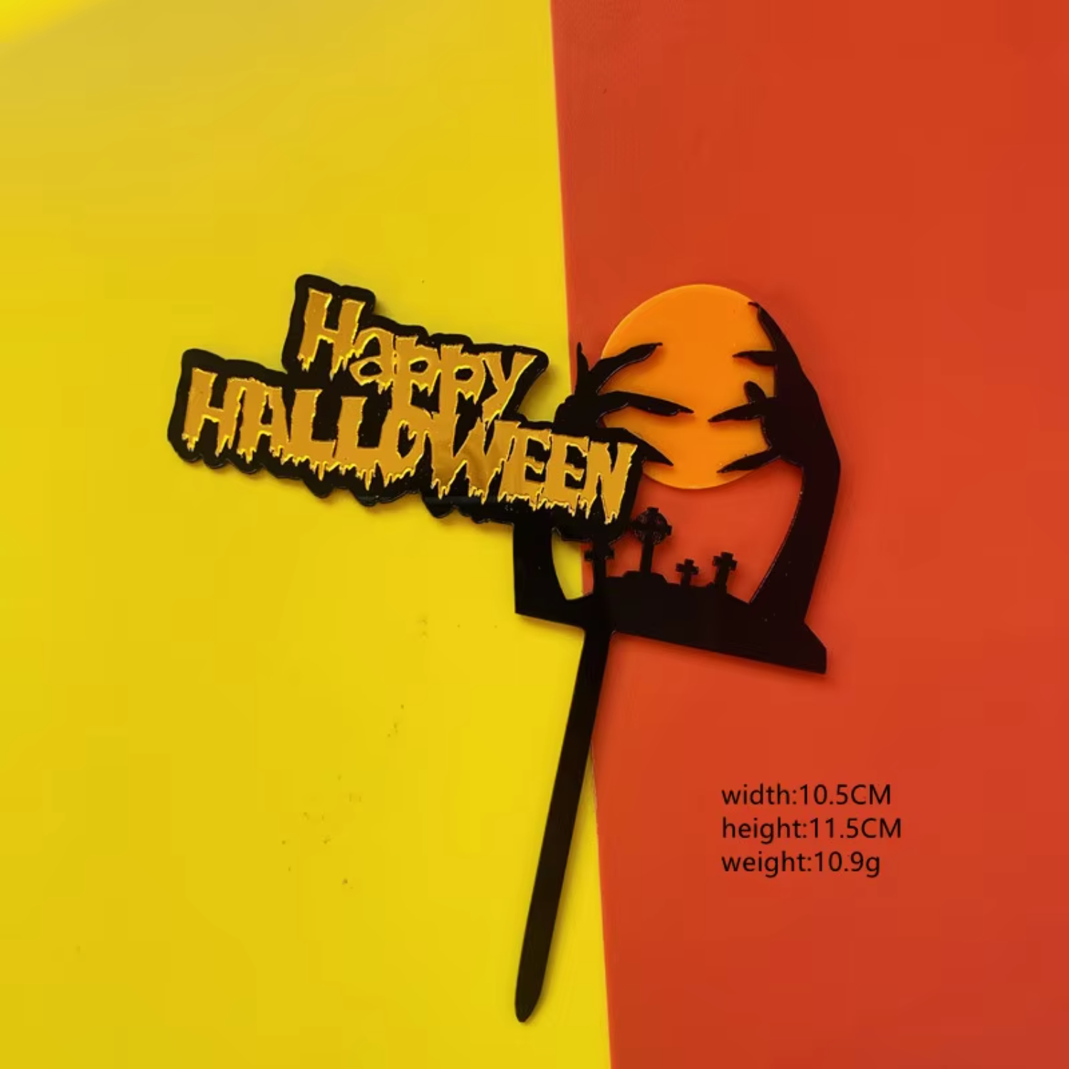 Happy Halloween Acrylic Cake T - Wedding Supply Factory 리뷰 및 가격