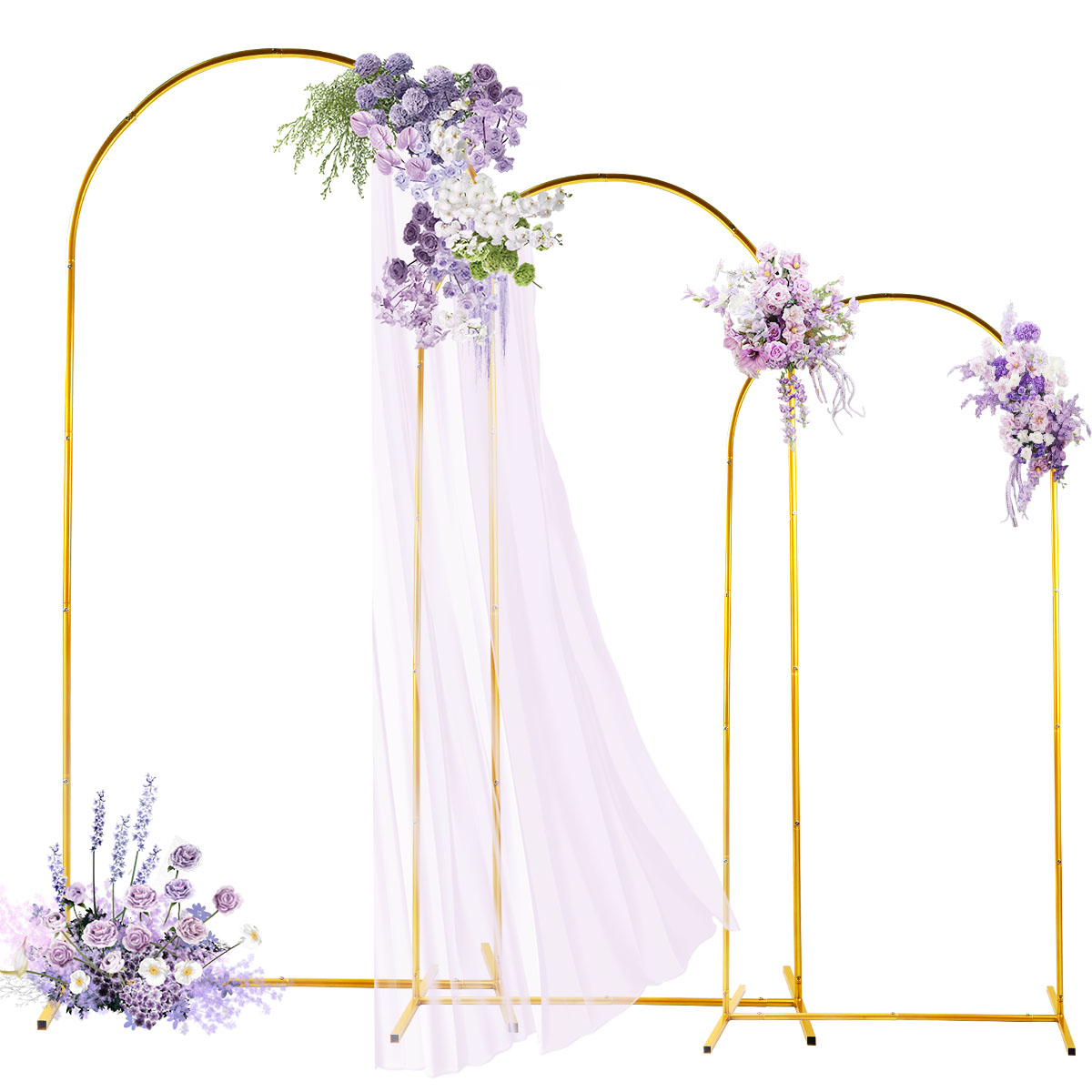 3Pack Golden Metal Arch Kits,  - Wedding Balloon Arch 리뷰 및 가격
