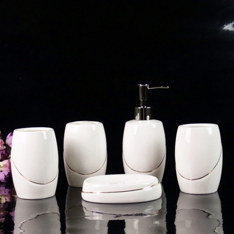 White Ceramic Bathroom Supplie - Wedding Bathroom Supply Kit 리뷰 및 가격